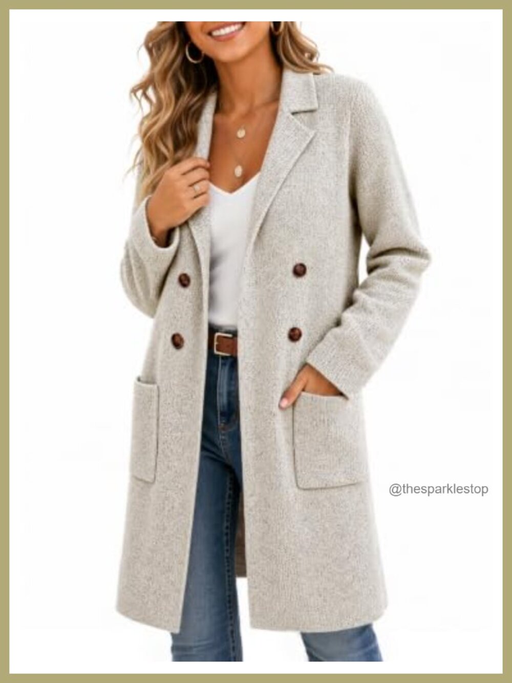 Womens Long Open Front Cardigan Sweater Coatigan Chunky Knit